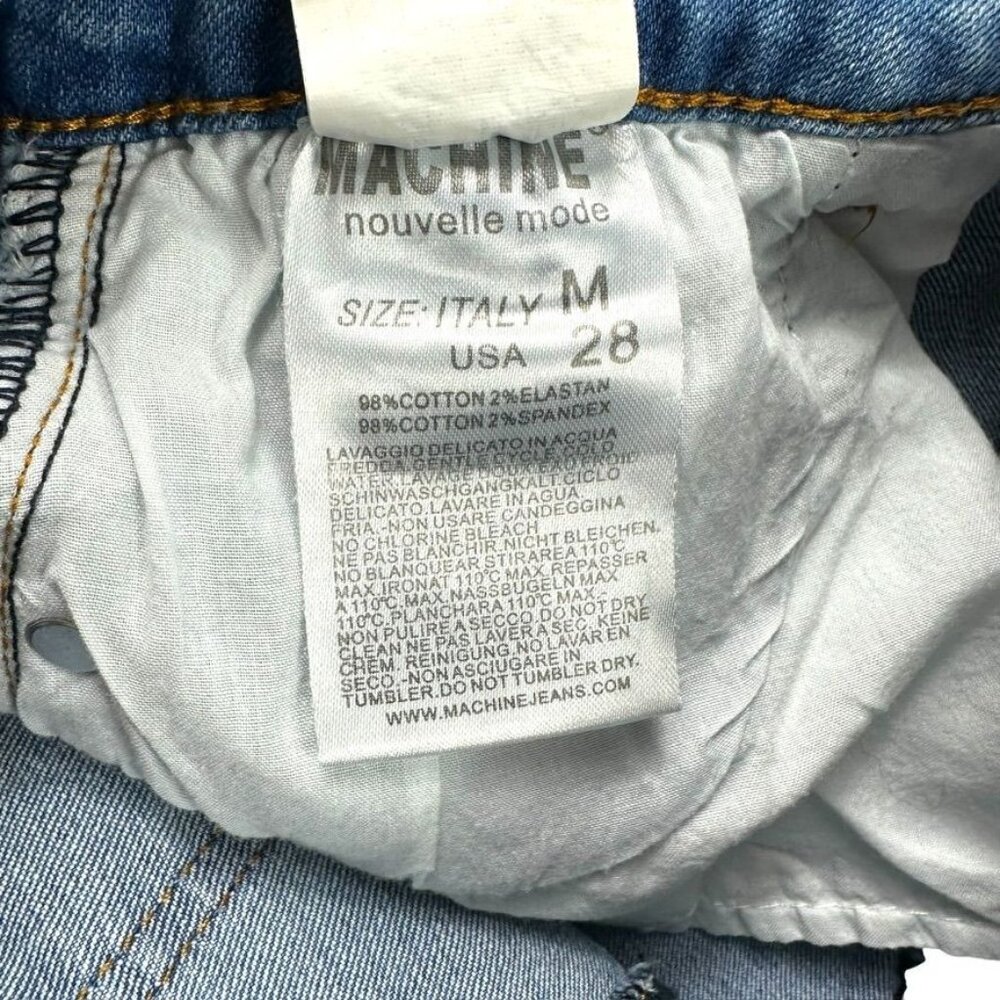 Machine Distressed Ripped Denim Skirt Size M - Picture 6 of 10